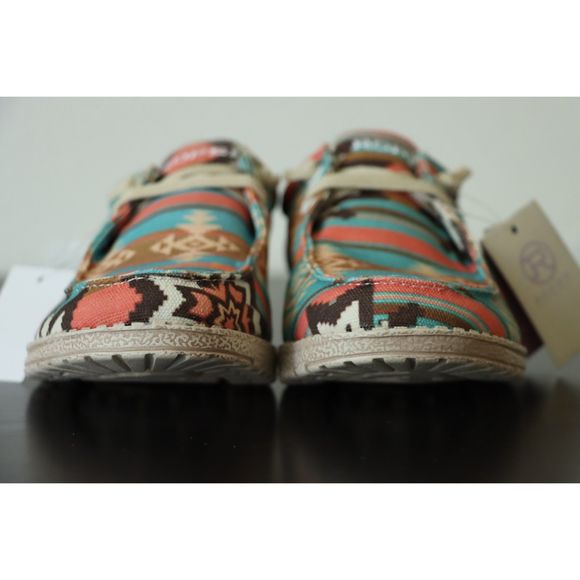 Roper Big Girls 3 Hang Loose Southwest Slip On Tribal Slipper Aztec Print - Picture 6 of 8